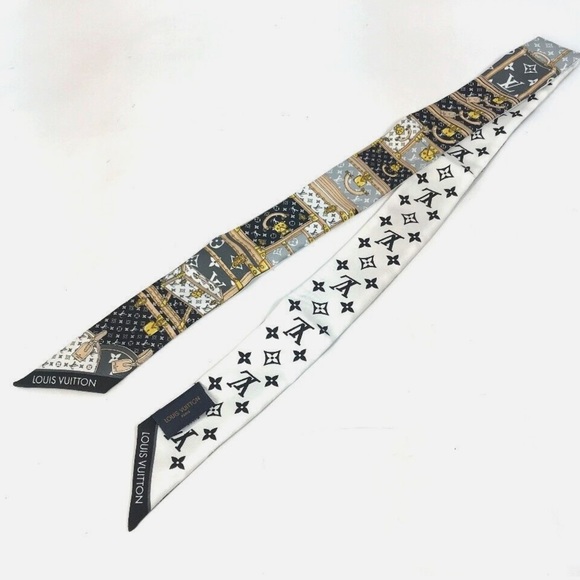 Authentic & New! LOUIS VUITTON Silk Monogram Let's Go BB Bandeau Black - Picture 6 of 16